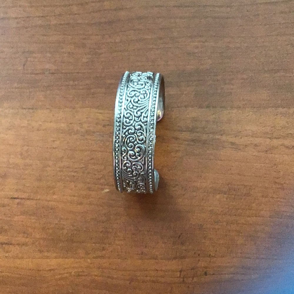 Faux Silver Cuff Bracelet